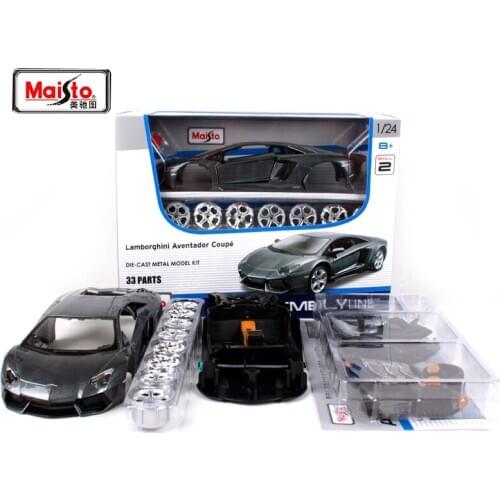 Maisto 1:24 Lamorghini Aventador Coupe LP700-4 Roadster Assembly DIY Diecast Model Car Toy New In Box Free Shipping 39234