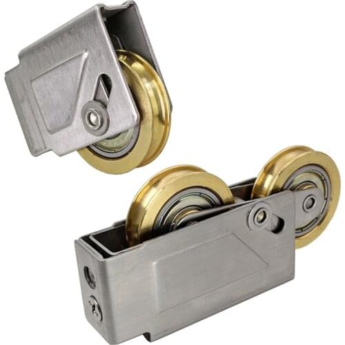 Window roller 73-type plastic steel aluminum windows and doors muted pulley sliding door roller sliding sash double brass wheel