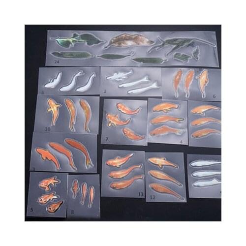 Resin Painting Sticker Goldfish 3D Resin Painting Goldfish Crystal Epoxy Three-dimensional Painting Goldfish Material Sticker