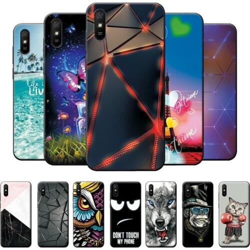 For Xiaomi Redmi 9AT Case 9 AT 9A T Silicone For Redmi 9AT Case Xiaomi Redmi 9AT Etui Bumper TPU Soft Back Cover Cool Phone Case