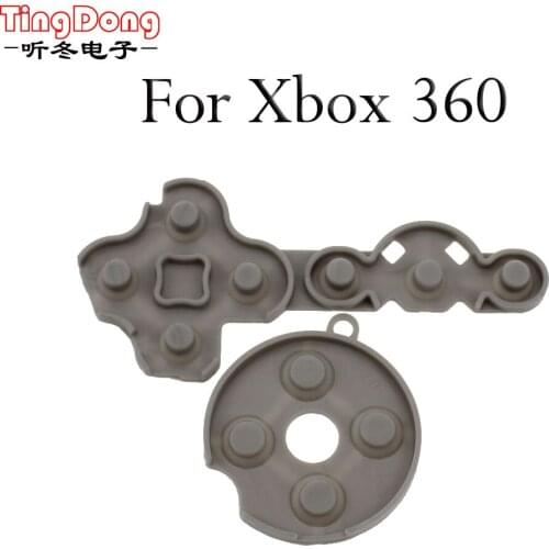 TingDong 5set Replacement Conductive Rubber Contact Silicon Pad Button D-Pad for Microsoft Xbox 360 wireless Controller repair P