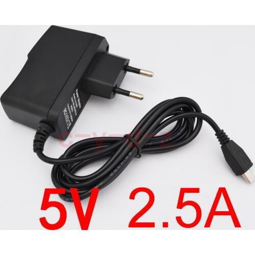 1pcs high quality 5V 2.5A Micro USB Charger Power Adapter Supply forTablet PC Teclast P85 X98 Air 3G P88 Dual Core V975m V973