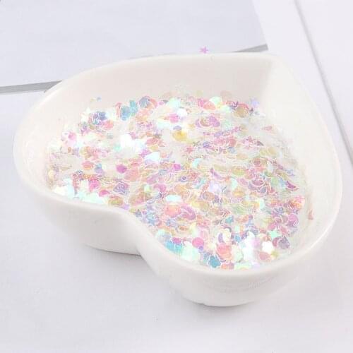 1Pack Round Heart Sequins Nail Art Decor Crafts Moon Loose Sequins Epoxy Resin Mold Filler For DIY Jewelry Making Mold Tools