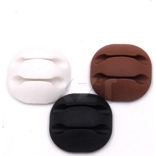 10pcs USB Charger Mouse Organizer Holder Cable Clip Desk Tidy Organiser Wire Lead new hot sale high quality