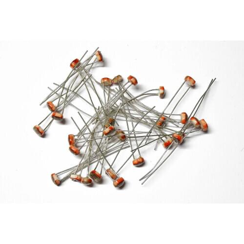 10x Fotowiderstand LDR 5528 LDR 5528 GL5528 5mm Foto Resistor Fotowiderstand A35