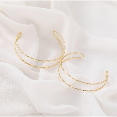 18K Real Gold Plated Copper Metal 2pcs Bracelet Connector For DIY Bracelet Necklace Jewelry Making