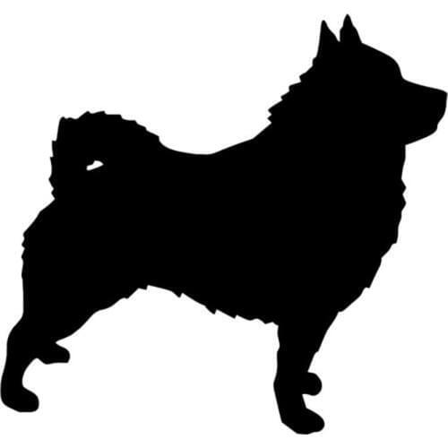 21.6*20.3CM Schipperke Dog Vinyl Decal Waterproof Personality Car Stickers Car Styling Decoration Black/Silver S1-0442