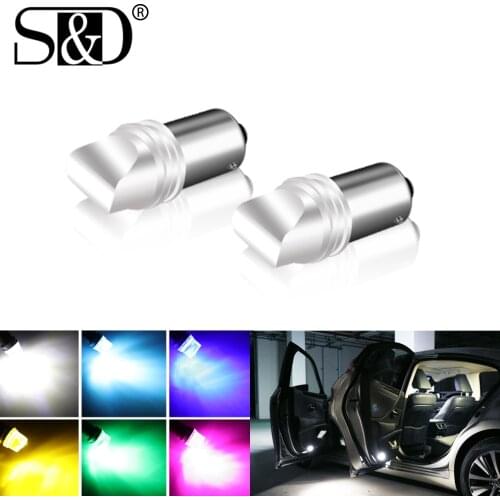 2x BA9S T4W LED Bulb Car light T2W T3W H5W interior Car LED License Plate light DC12V 12913 12910 12929 White Red Yellow Blue