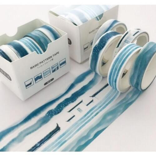 36 Sets/180pcs Washi Tape Decorative Adhesive Stickers Japanese Masking Tape For DIY Crafts and Arts Scrapbooking Wholesale X2