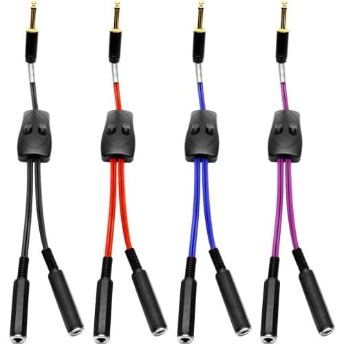 Dual Connection Clip Cord Tattoo Foot Switch Power Controller Hook Lines