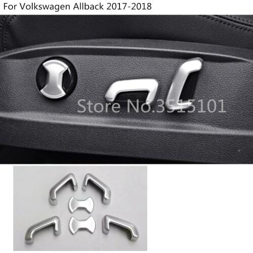 Car Seat Adjustment Knob Button Switch Trim 6pcs For VW Volkswagen Passat B8 Sedan Variant Alltrack 2015 2016 2017 2018 2019
