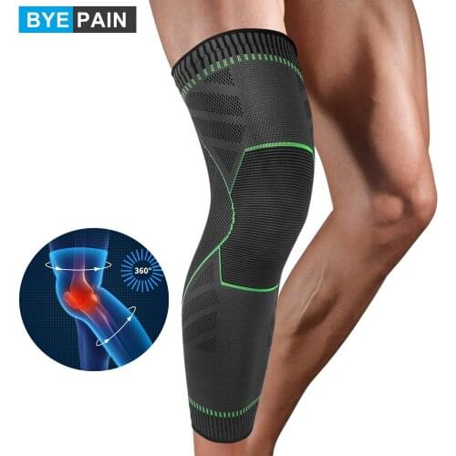 Full Leg Compression Sleeves, Extra Long Leg & Calf Braces Knee Sleeve for Basketball, Football, Running, Working Out, Arthritis