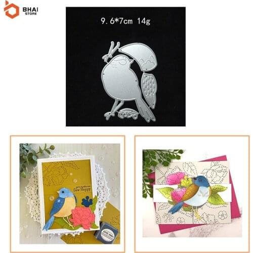 Happy Bird Metal Cutting Dies Cut Decoration DIY Scrapbook Paper Card Photo Album Embossing Decor Craft Stencil New Arrival 2021