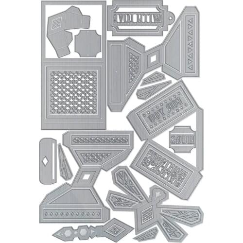 Metal cutting dies dainty dragonfly tiered box die set mold card Scrapbook paper craft knife mould blade punch stencils