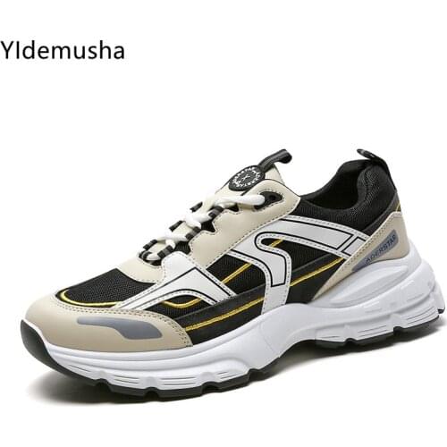 New Arrival Autumn Sneakers Men Outdoor Chunky Sneakers Men‘s Sport Shoes Men Non-slip Male Sneakers Handsome Mesh Men Shoes