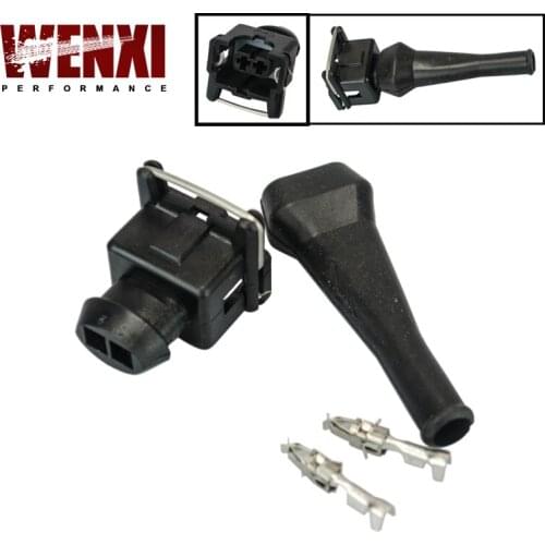 New EV1 Fuel Injector Connectors For many cars EV1 Injector Plug WX-FIC12