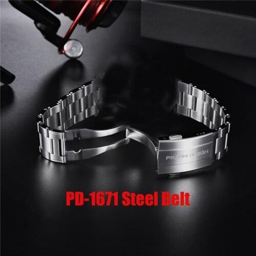 PAGANI DESIGN PD1671 Stainless Strap men Original strap 20mm