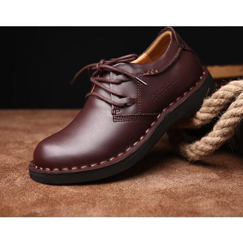 Formal Shoes Genuine Leather Red Shoes Men Business Shoes For Man Brand Footwear Mens Casual Shoes Classic