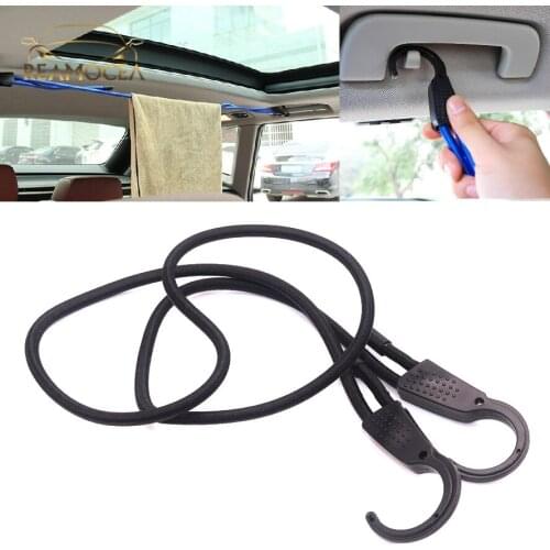 Reamocea Car Clothes Hanging String Rope Multi Function Good Elasticity Luggage Lanyard Car Indoor Clothesline Multi-function