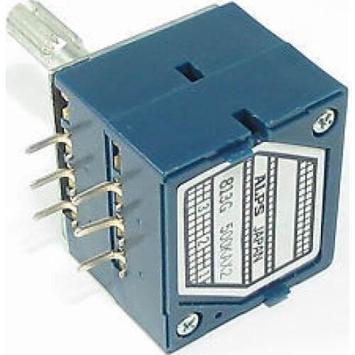 Japan ALPS Volume control 27 type potentiometer Dual 500K ---Gear shaft