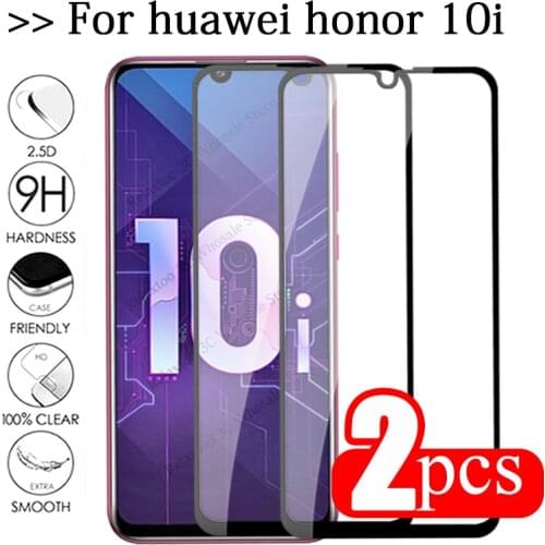 2pcs tempered glass For huawei honor 10i protective glass on honor 10i safety Glas honor10i 10 i i10 screen protector cover Film