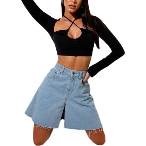Women Sexy Halter Crop Tops Long Sleeve Solid Cutout Front Slim Fit T-Shirts Female Backless Outfits Bandage Elegant T-shirts