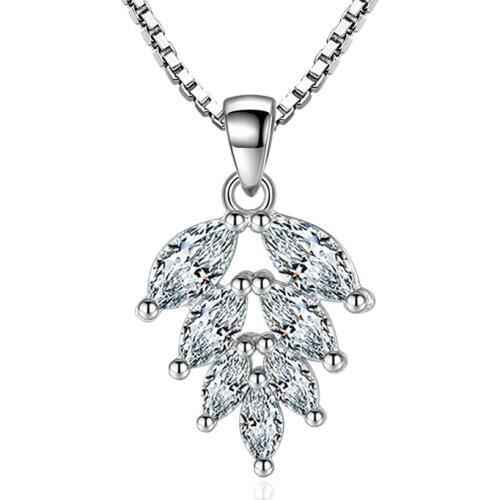 Utimtree Top Quality Fashion Pendant Necklace for Women Silver 925 Cubic Zircon Stone Chokers Necklaces Jewelry Best Gift Girls