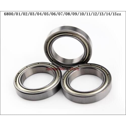 10pcs/Lot 6805ZZ 6805 ZZ 25x37x7mm Metal Shielded Thin Wall Deep Groove Ball Bearing