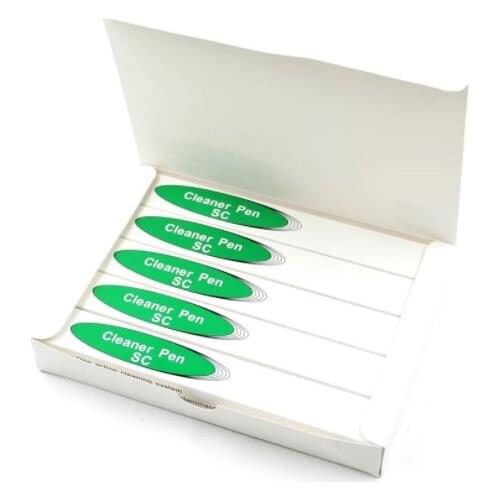 5PCS One-Click Fiber Optic Connector Cleaner Pen 800 times for SC ST FC 2.5mm and LC 1.25mm Adapters Universal Cleaner tool