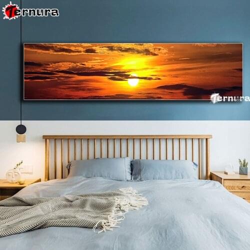 Diy Diamond Painting Sunset afterglow cross stitch mosaic Sunset scenery full square round diamond embroidery modern art large