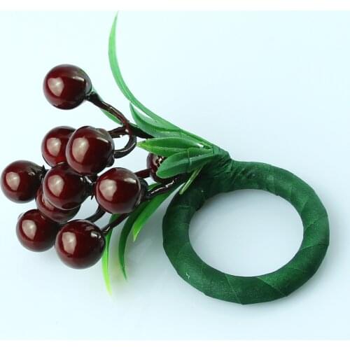 Free Shipping Fruit Napkin Ring Wedding Holiday Decoration , Cheap Holder 12 Pcs Many Colors