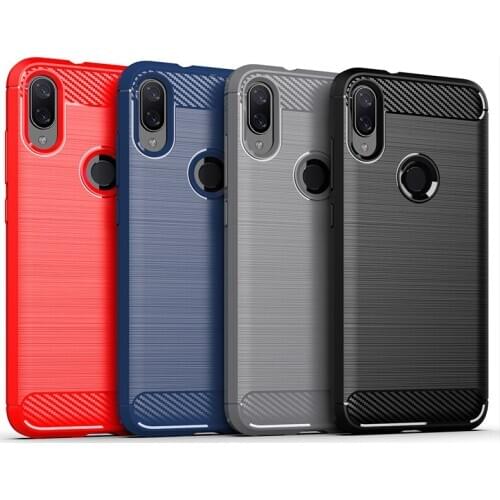 For Xiaomi Mi A2 9 6 8 Lite Play Note 10 CC9 Pro CC9e Case Carbon Fiber Cover Full Protection Phone Case Cover Shockproof Bumper