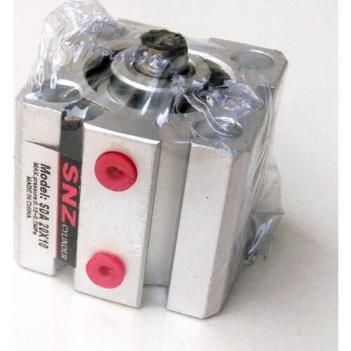 Bore 20mm Stroke 10mm Pneumatic Compact Cylinder SDA20X10