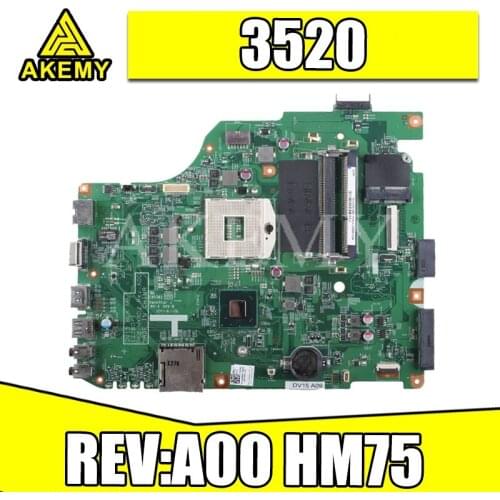 For DELL 3520 DV15 MLK MB 11280-1 PWB:MXRD2 REV:A00 laptop motherboard For DELL INSPIRON 3520 HM75 Test
