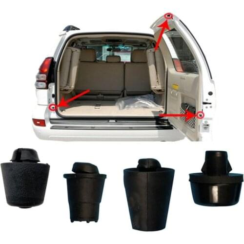 For Toyota Prado 2700/3500/4000 LC150 LC120 FJ Land Cruiser Trunk Rear Door Tailgate Rubber Band Buffer Pier Damping Cushion Pad