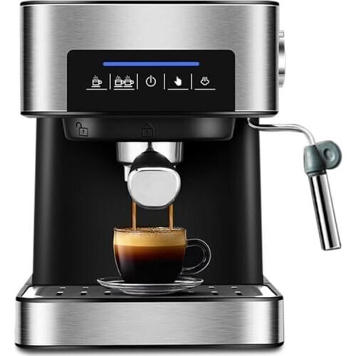 220V Italian Type Espresso Coffee Maker Machine with Milk Frother Wand for Espresso 20Bar Cappuccino Latte and Mocha 850W