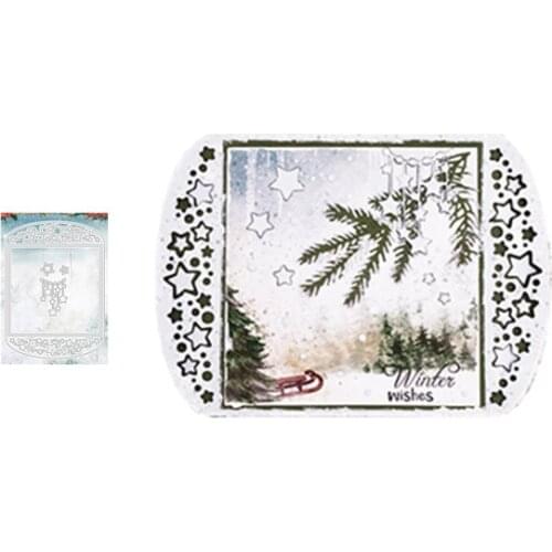 ZY 2021 New Arrival Presell christmas Metal Cutting Dies for DIY Scrapbooking/photo album Decorative Embossing DIY Paper Cards