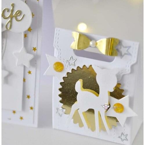 Mmao Crafts Metal Steel Cutting Dies New Bow gift box case Stencil For DIY Scrapbooking Paper/photo Cards Embossing Dies