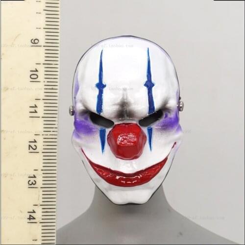 1/6 Scale Joker Mask Models with Red Nose for 12''Figures Bodies