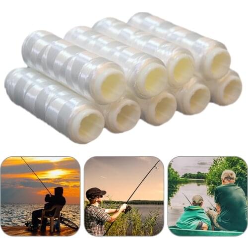 Invisible Fishing Rubber Band Line Elastic Nylon High Tensile Elastic Thread Spool Bait Line Sea Fishing Lure Wire