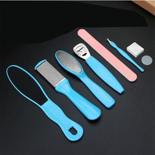 8 in 1 Exfoliating Pedicure Peeling Foot Care Dead Skin Remover Foot Polishing Sanding Cuticles File Foot Rasps Tool
