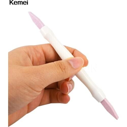 Nail File Manicure Stick Scrub Stone Cuticle Remover Grinding Rod Pen Spoon Cut Trimmer Buffer Nail Pusher Care Tools