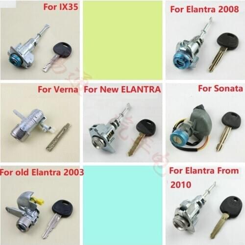 Full Car Lock Core For Hyundai IX35 Elantra Verna Sonata Car Central Control Door Lock Left Front Door Key