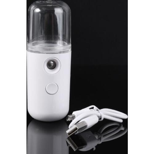 Portable USB Rechargeable Nano Humidifier Cooling Mist Sprayer Nano Facial Steamer Beauty Device