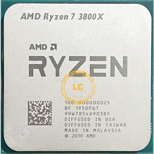 AMD Ryzen 7 3800X R7 3800X 3.9 GHz Eight-Core Sixteen-Thread CPU Processor 7NM L3=32M 100-000000025 Socket AM4