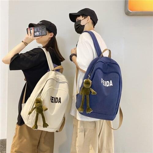 School Bag Male Student Shoulders Large Capacity Couple Backpack Fashion Cool Backpack Female College Teen Computer Bag mochila