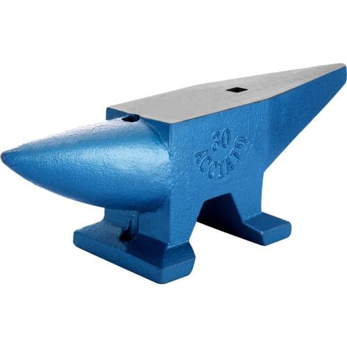 VEVOR 66Lbs Single Horn Anvil Cast Steel Block Blacksmith Bench Tool 30Kg Rugged Round Horn Metals Jewelers Making Anvil