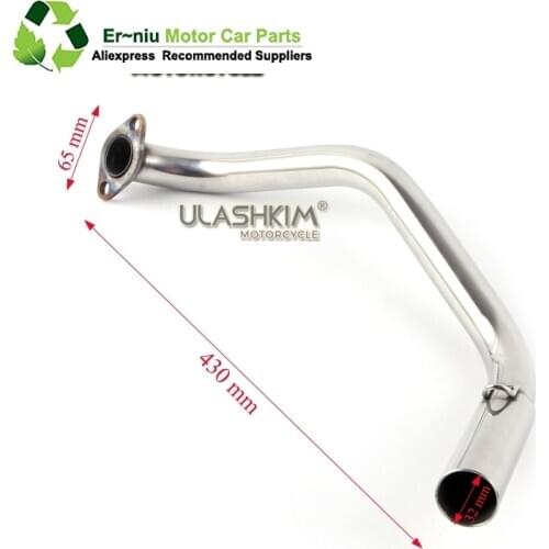GY6 125 150 EXHAUST PIPE Universal Scooter Motorcycle Exhaust Muffler Contact Middle Contact pipe To Engine 157qmj 152qmi 125