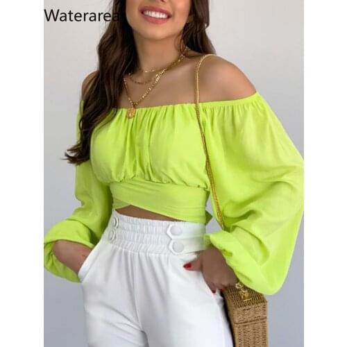 Женские рубашки с рюшами Waterarea China At AliExpress