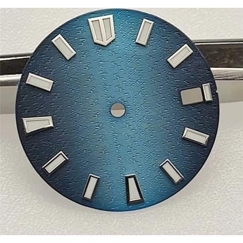 28.5MM C3 Green Luminous Watch Dial for NH35A Mechanical Watch Movement Upgrade Modification Kit